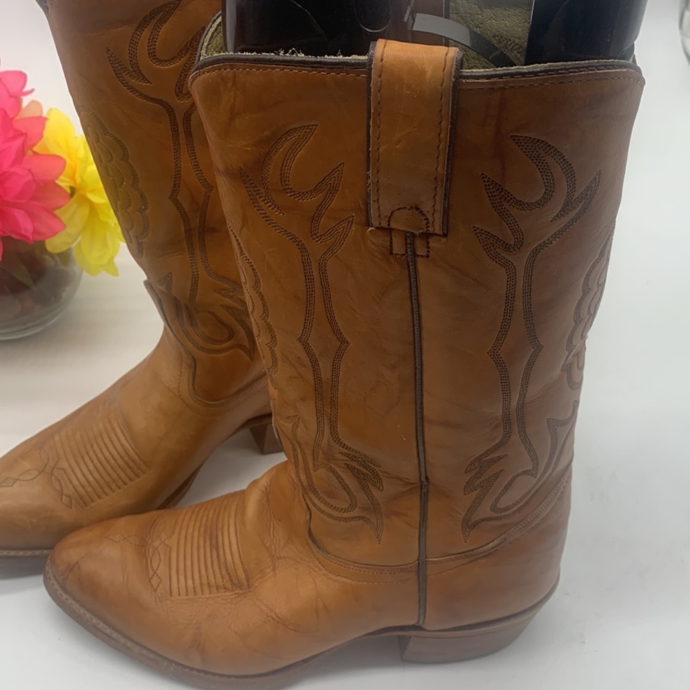 Texas Imperial vintage Leather Cowboy Boots M241 Sz 8.5. COW3076 - Picture 5 of 14